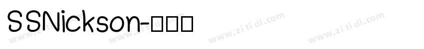 SSNickson字体转换