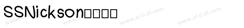 SSNickson字体转换