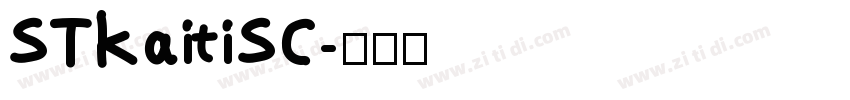 STKaitiSC字体转换