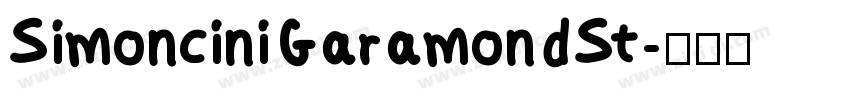 SimonciniGaramondSt字体转换