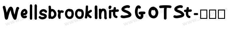 WellsbrookInitSGOTSt字体转换