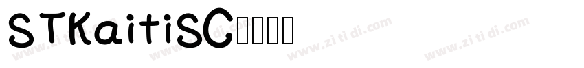 STKaitiSC字体转换