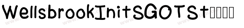 WellsbrookInitSGOTSt字体转换