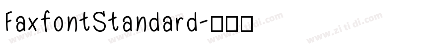 FaxfontStandard字体转换