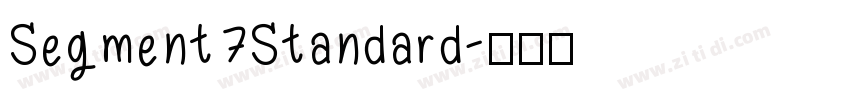 Segment7Standard字体转换