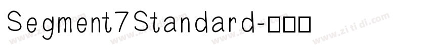 Segment7Standard字体转换