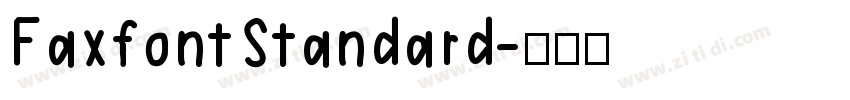FaxfontStandard字体转换