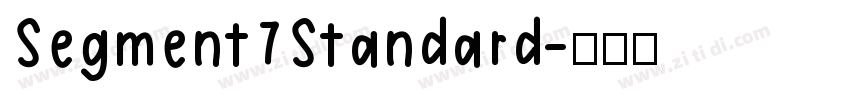 Segment7Standard字体转换