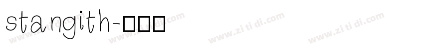 stangith字体转换