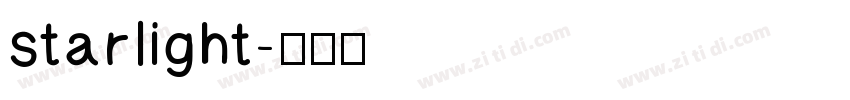 starlight字体转换
