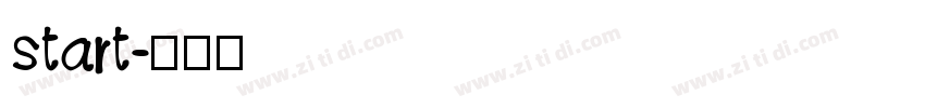start字体转换