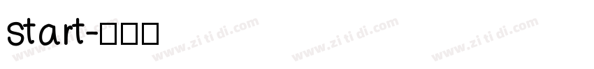 start字体转换