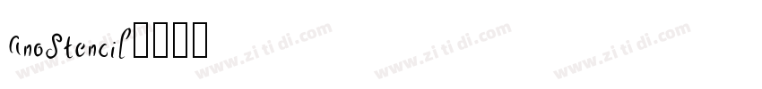 AnoStencil字体转换
