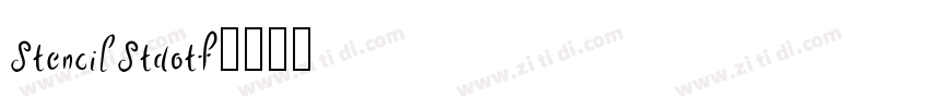 StencilStdotf字体转换