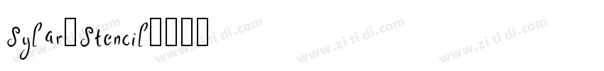 Sylar-Stencil字体转换
