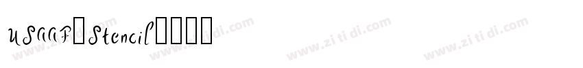 USAAF_Stencil字体转换 USAAF_Stencil字体转换