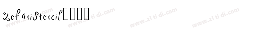 ZefaniStencil字体转换
