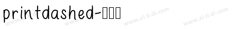 printdashed字体转换