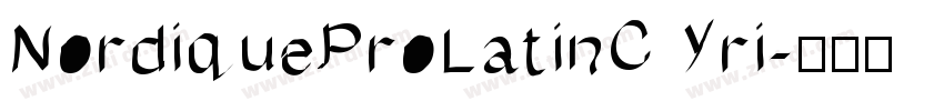 NordiqueProLatinCyri字体转换