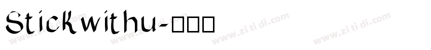 Stickwithu字体转换