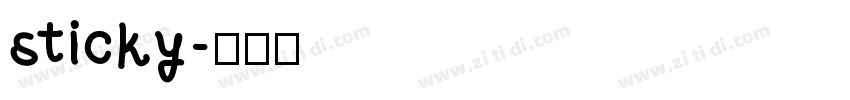 sticky字体转换