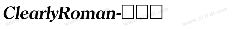 ClearlyRoman字体转换
