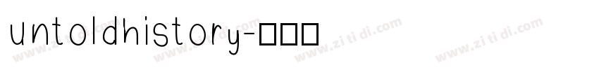 untoldhistory字体转换
