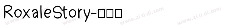 RoxaleStory字体转换