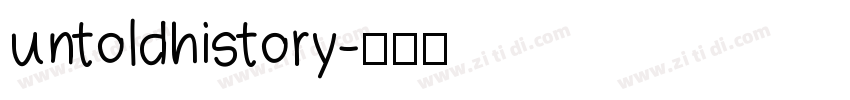untoldhistory字体转换