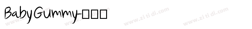BabyGummy字体转换