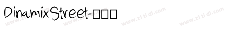 DinamixStreet字体转换
