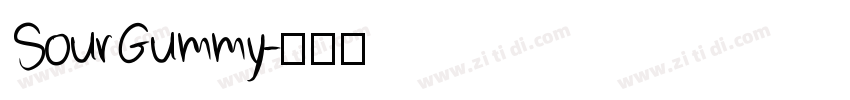 SourGummy字体转换