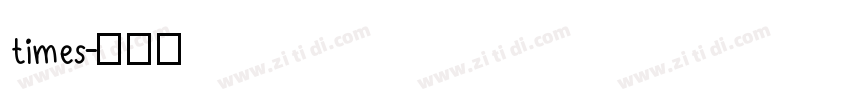 times字体转换