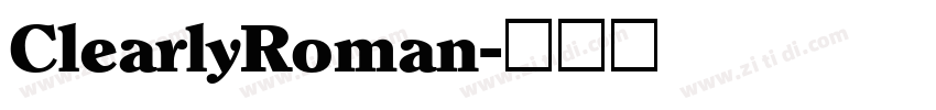 ClearlyRoman字体转换