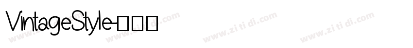 VintageStyle字体转换
