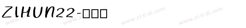 ZIHUN22字体转换