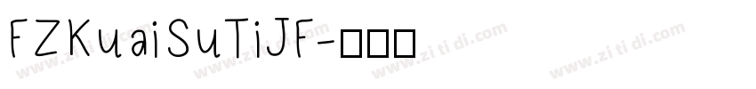 FZKuaiSuTiJF字体转换