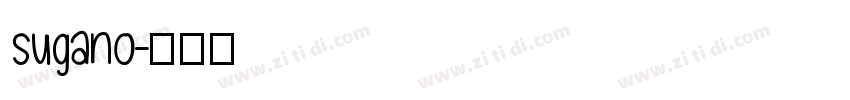 sugano字体转换