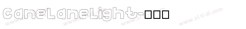 CaneLaneLight字体转换