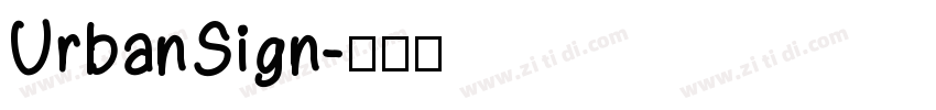 UrbanSign字体转换