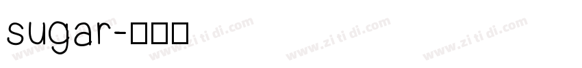sugar字体转换