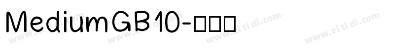 MediumGB10字体转换