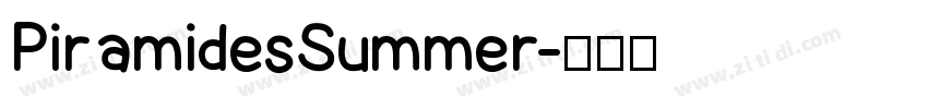 PiramidesSummer字体转换