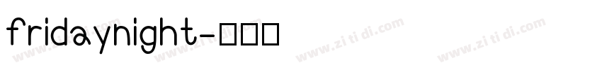 fridaynight字体转换
