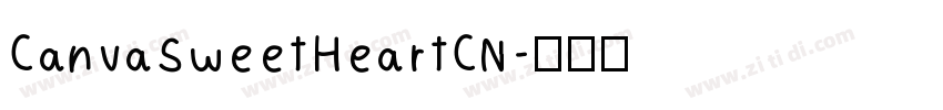 CanvaSweetHeartCN字体转换