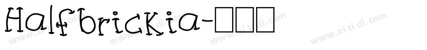 Halfbrickia字体转换