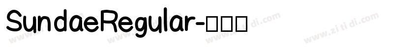 SundaeRegular字体转换