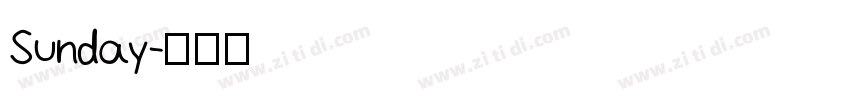 Sunday字体转换