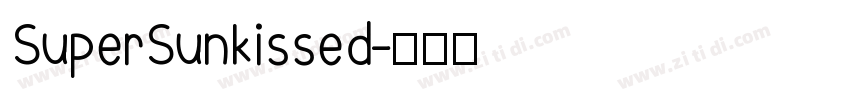 SuperSunkissed字体转换