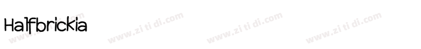 Halfbrickia字体转换